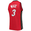 Men's Miami Heat Dwyane Wade Mitchell & Ness Red 2005-06 Hardwood Classics Swingman Jersey