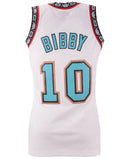 Men's Vancouver Grizzlies Mike Bibby Mitchell & Ness White Hardwood Classics Swingman Jersey