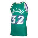 Men's Mitchell & Ness Karl Malone Green Utah Jazz 1996-97 Hardwood Classics Reload 2.0 Swingman Jersey