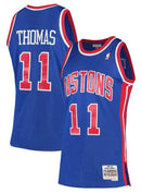 Men's Isiah Thomas Detroit Pistons Mitchell & Ness 1988-89 Hardwood Classics Swingman Jersey