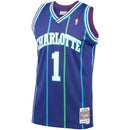 Youth Charlotte Hornets Muggsy Bogues Mitchell & Ness Purple 1994-95 Hardwood Classics Swingman Jersey