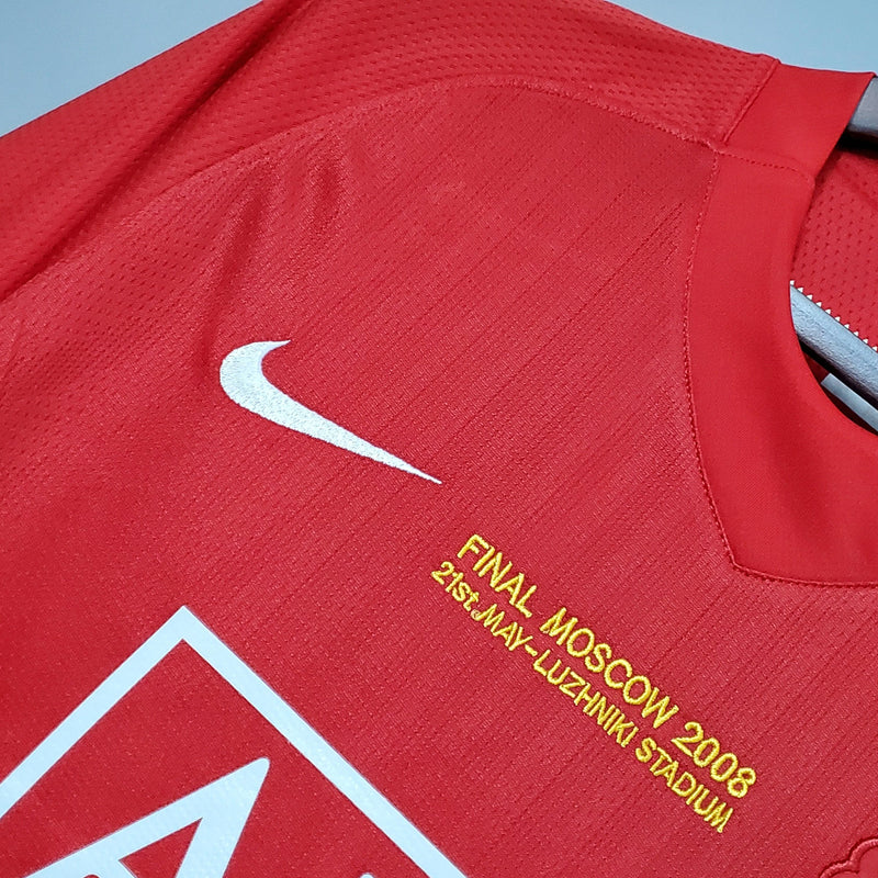 Camisa Retrô Manchester United 2007/08 Edition Champions League