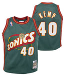 Youth Shawn Kemp Seattle Supersonics Mitchell & Ness 1996-96 Green NBA Swingman Hardwood Classics Jersey