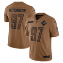Aidan Hutchinson Brown Detroit Lions 2023 Salute To Service Limited Jersey