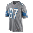 Aidan Hutchinson Silver Detroit Lions Game Jersey