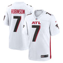 Atlanta Falcons Bijan Robinson White 2023 NFL Draft First Round Pick Game Jersey