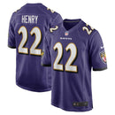 Baltimore Ravens Derrick Henry Purple Game Player Jersey
