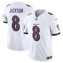 Baltimore Ravens Lamar Jackson White Jersey
