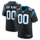 Black Carolina Panthers Custom Game Jersey