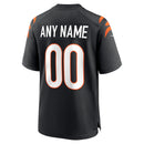 Black Cincinnati Bengals Game Custom Jersey