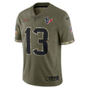 Brandin Cooks Olive Houston Texans 2022 Salute To Service Limited Jersey