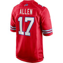 Buffalo Bills Josh Allen Red Alternate Game Player Jersey