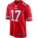 Buffalo Bills Josh Allen Red Alternate Game Player Jersey