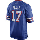 Buffalo Bills Josh Allen Royal Team Game Player Jersey