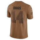 Buffalo Bills Stefon Diggs Brown 2023 Salute To Service Limited Jersey
