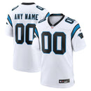 Carolina Panthers White Game Road Jersey - Custom