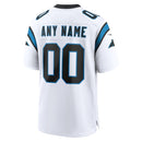 Carolina Panthers White Game Road Jersey - Custom