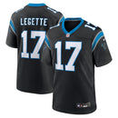 Carolina Panthers Xavier Legette Black 2024 NFL First Round Pick Game Player Jersey
