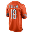 Chicago Bears Caleb Williams Orange Alternate 2024 NFL Draft First Round Pick Player Game Jersey