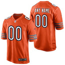 Chicago Bears Game Alternate Jersey - Orange - Custom