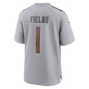 Chicago Bears Justin Fields Gray Atmosphere Fashion Game Jersey