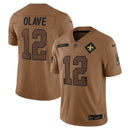 Chris Olave Brown New Orleans Saints 2023 Salute To Service Limited Jersey
