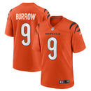 Cincinnati Bengals Joe Burrow Orange Game Jersey