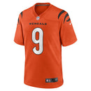 Cincinnati Bengals Joe Burrow Orange Game Jersey