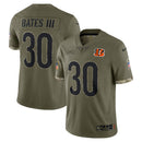 Cincinnati Bengals Olive 2022 Salute To Service Limited Jersey