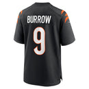Cincinnati Bengals Nike Game Home Team Colour Jersey - Black - Joe Burrow