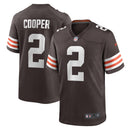 Cleveland Browns Amari Cooper Brown Player Game Jersey