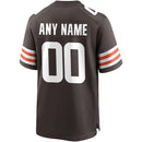 Cleveland Browns Brown Custom Game Jersey