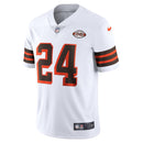 Cleveland Browns Chubb Nike White 1946 Collection Alternate Vapor Limited Jersey