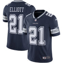 Dallas Cowboys Ezekiel Elliott Navy Vapor Limited Jersey