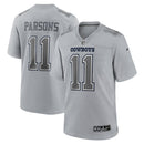 Dallas Cowboys Micah Parsons Gray Atmosphere Fashion Game Jersey