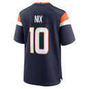 Denver Broncos Bo Nix Navy Alternate Game Jersey
