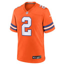 Denver Broncos Patrick Surtain II Orange Mile High Collection 1977 Throwback Player Game Jersey