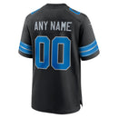 Detroit Lions Alternate Black Custom Game Jersey