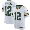 Green Bay Packers Aaron Rodgers White Classic Elite Player Jersey