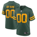 Green Bay Packers Green Alternate Custom Jersey