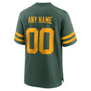 Green Bay Packers Green Alternate Custom Jersey