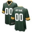 Green Bay Packers Green Custom Game Jersey