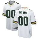 Green Bay Packers White Custom Game Jersey