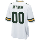 Green Bay Packers White Custom Game Jersey