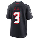 Houston Texans Tank Dell Navy Game Jersey