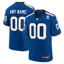 Indiana Nights Indianapolis Colts Blue Alternate Custom Game Jersey
