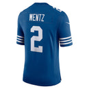 Indianapolis Colts Carson Wentz Royal Alternate Vapor Limited Jersey