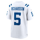 Indianapolis Colts Anthony Richardson White 2023 NFL Draft First Round Pick Game Jersey