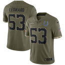 Indianapolis Colts Olive 2022 Salute To Service Limited Jersey