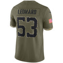 Indianapolis Colts Olive 2022 Salute To Service Limited Jersey